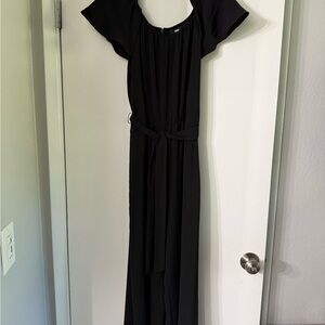 Elegant Black Jump Suit Dress